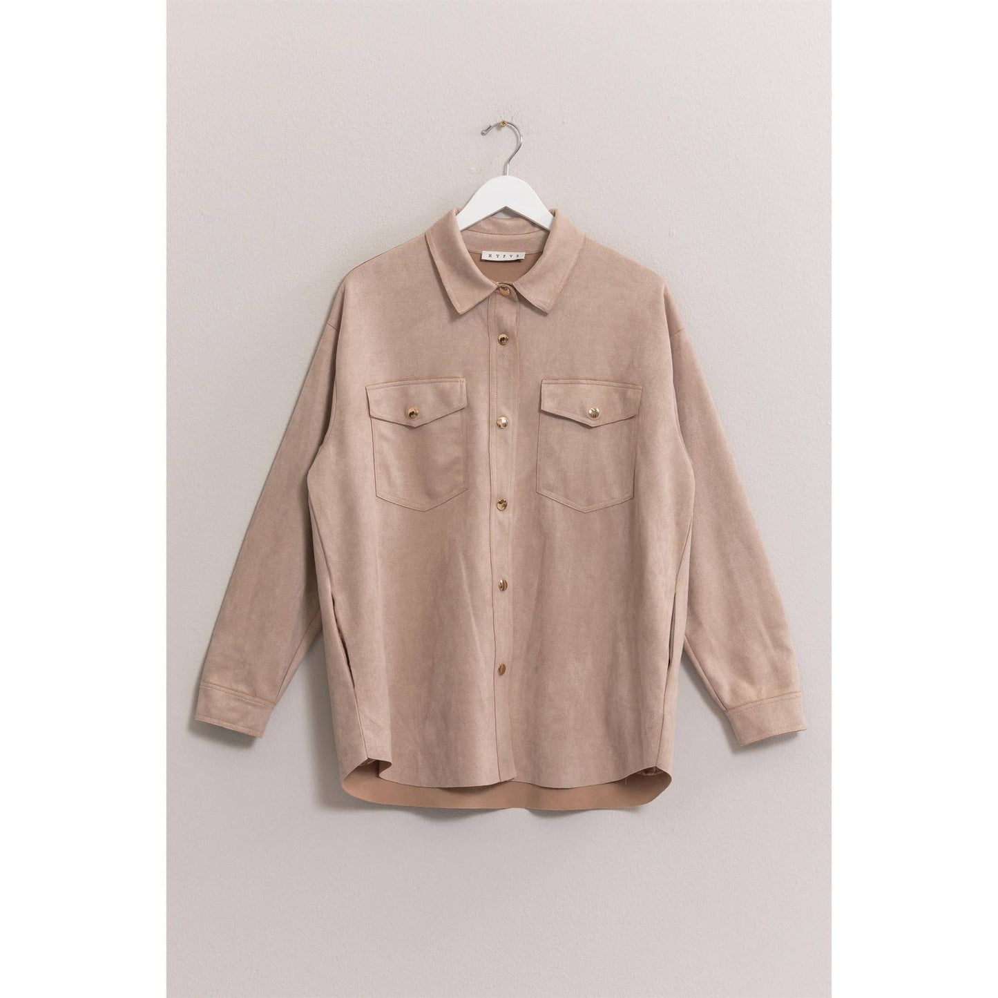 Must-Have Microsuede Shirt With Pocket