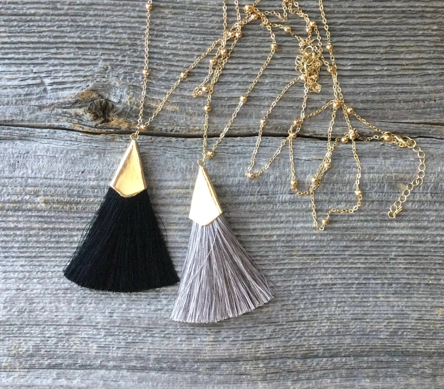 Tassel Necklace - Black