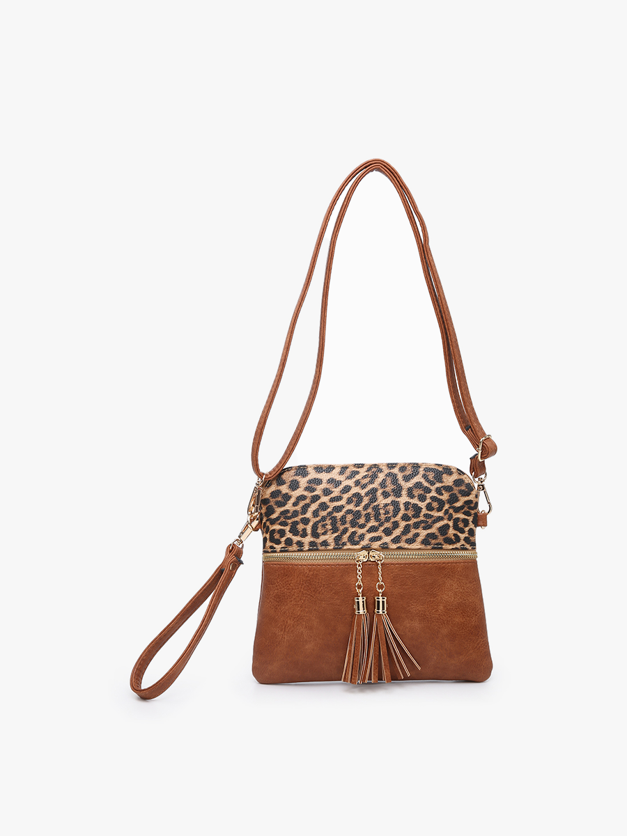 Tara Double Zip Crossbody/Wristlet