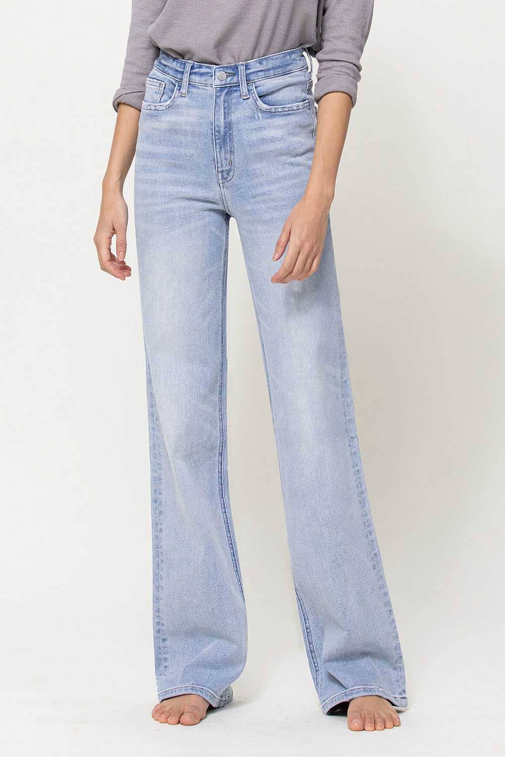 Megan 90s Super High Rise Stretch Flare Jeans