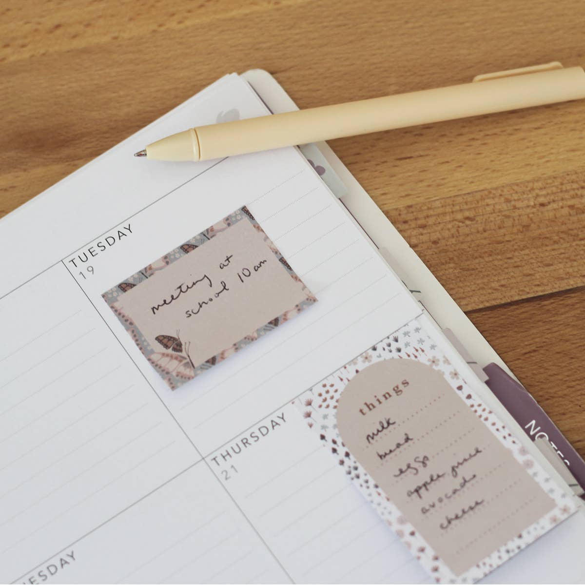 Floral Mini Sticky Notes Set