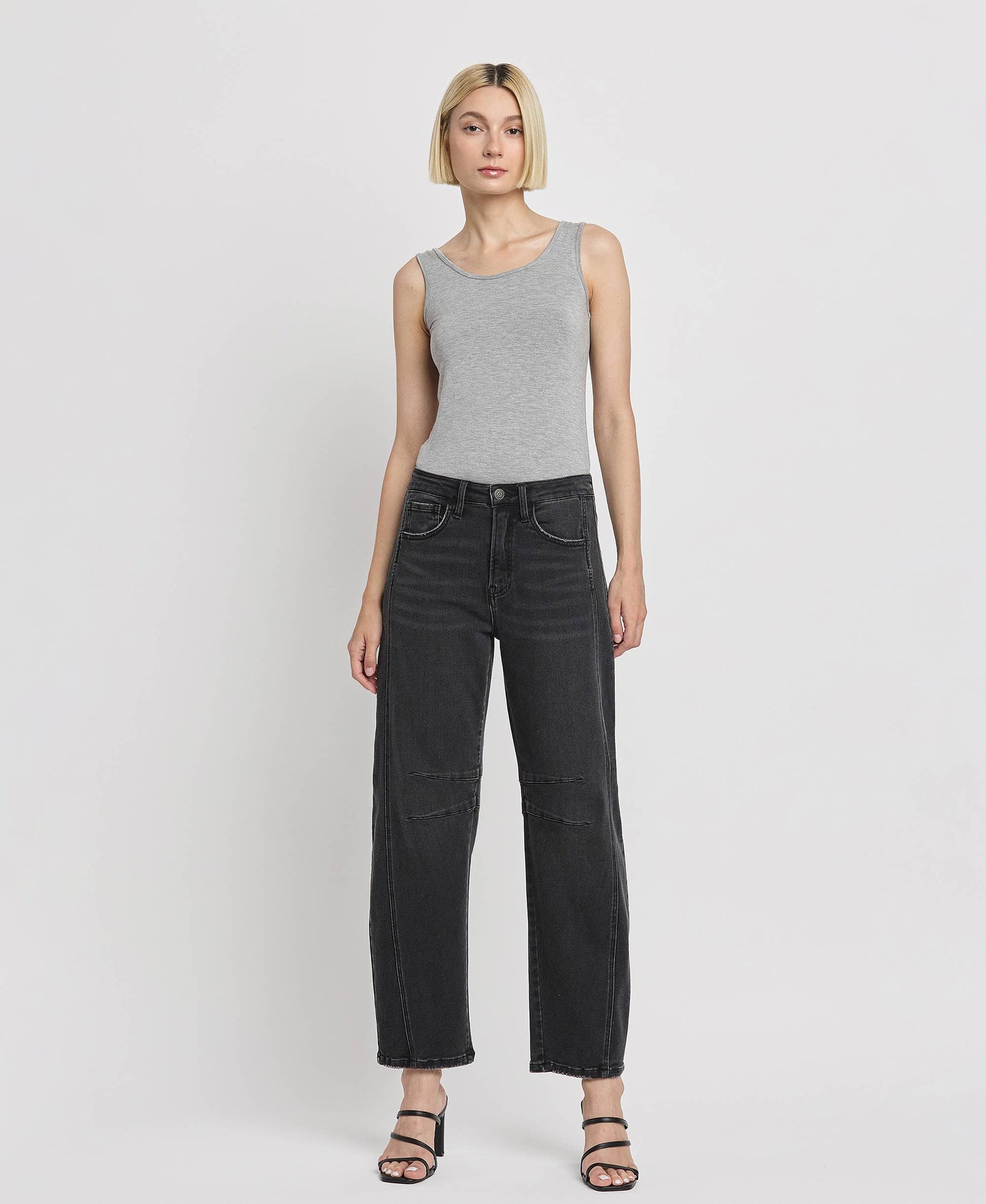 Stella High Rise Ankle Barrel Leg Jeans