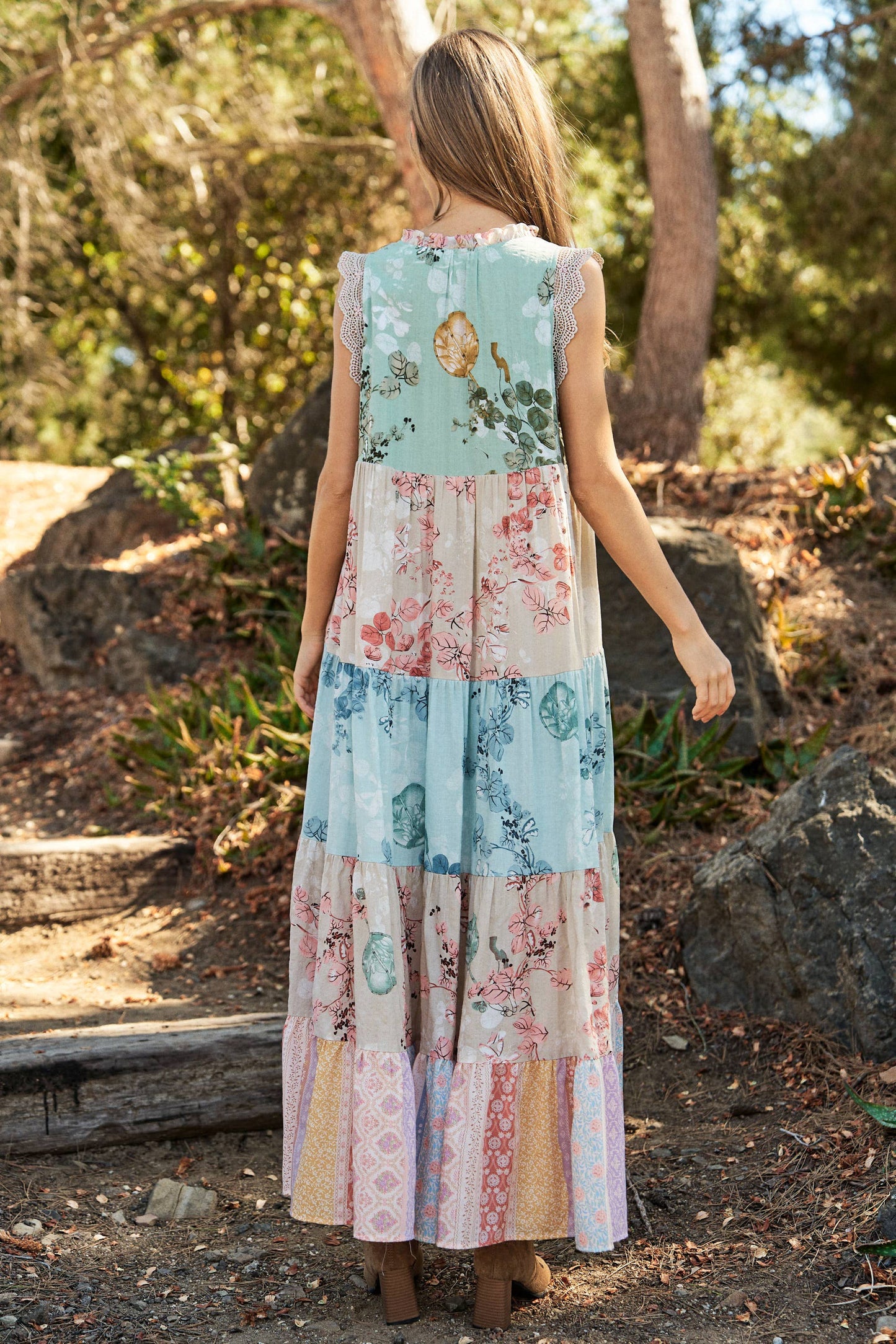 Fanny floral boho maxi dress