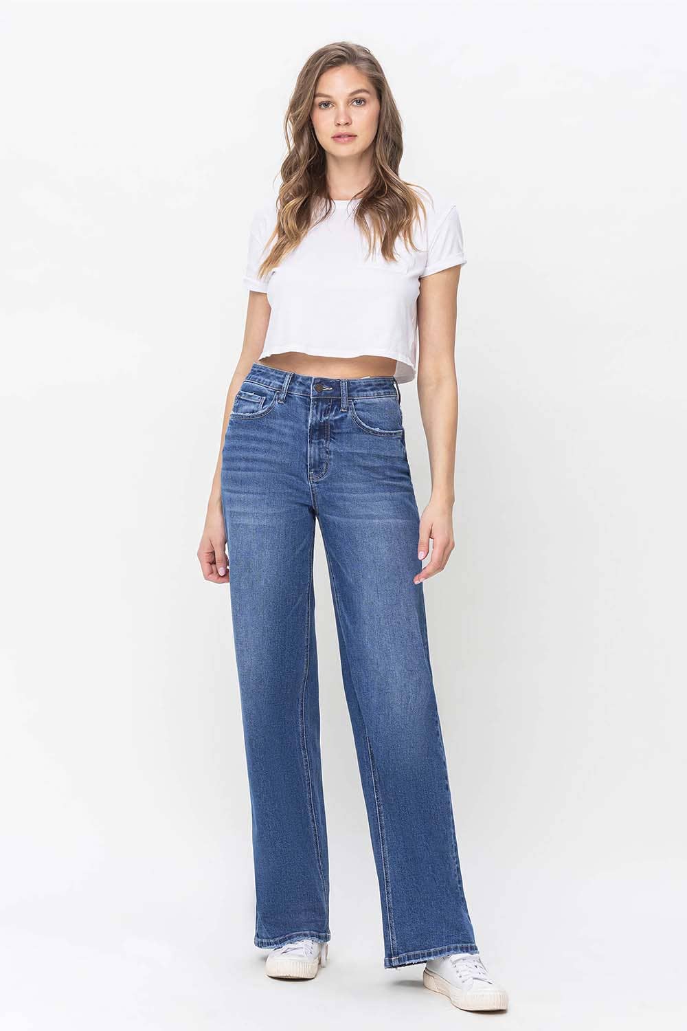 Ava 90s Vintage Super High Rise Loose Fit Jeans