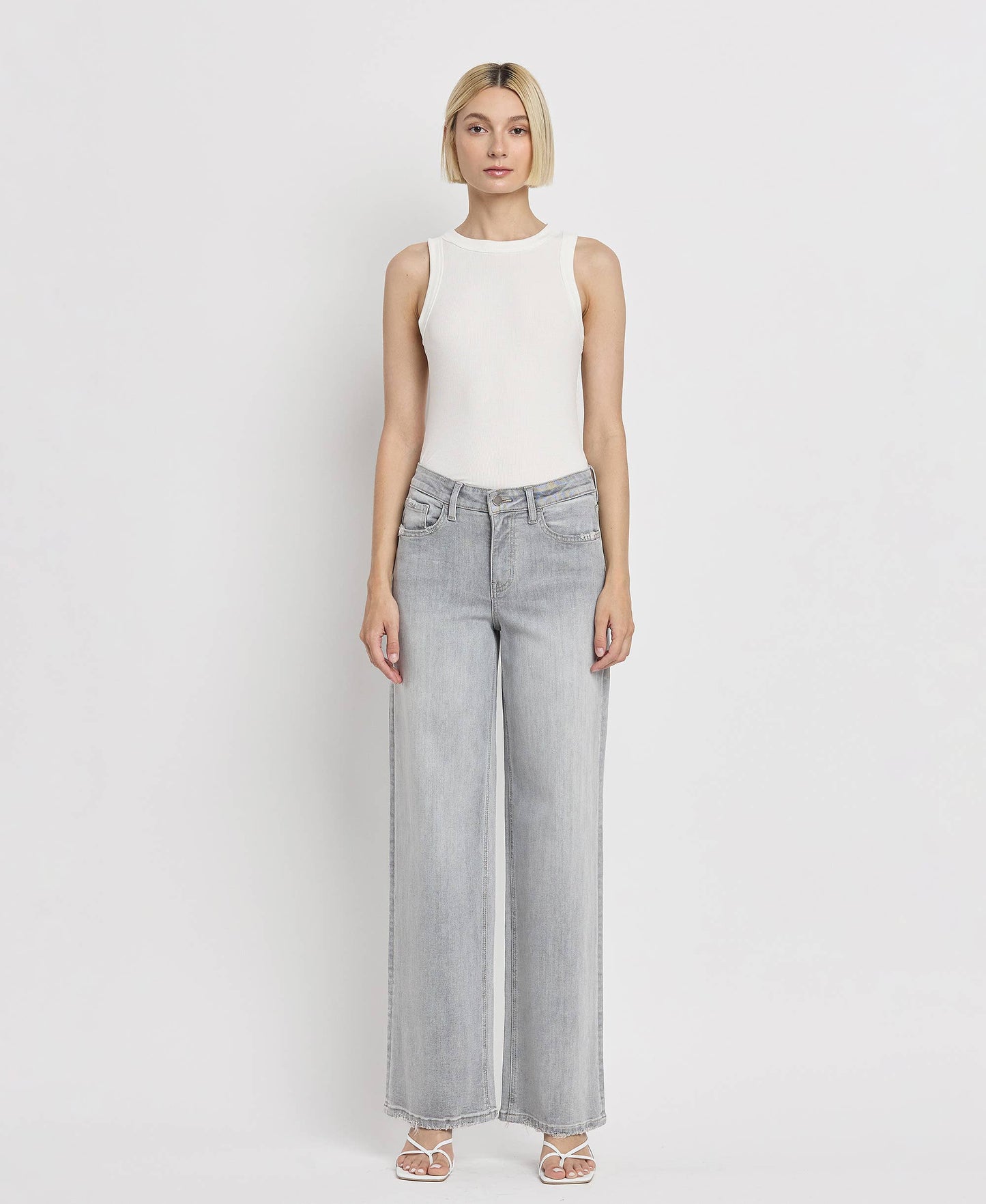 Clementine High Rise Wide Leg Jeans