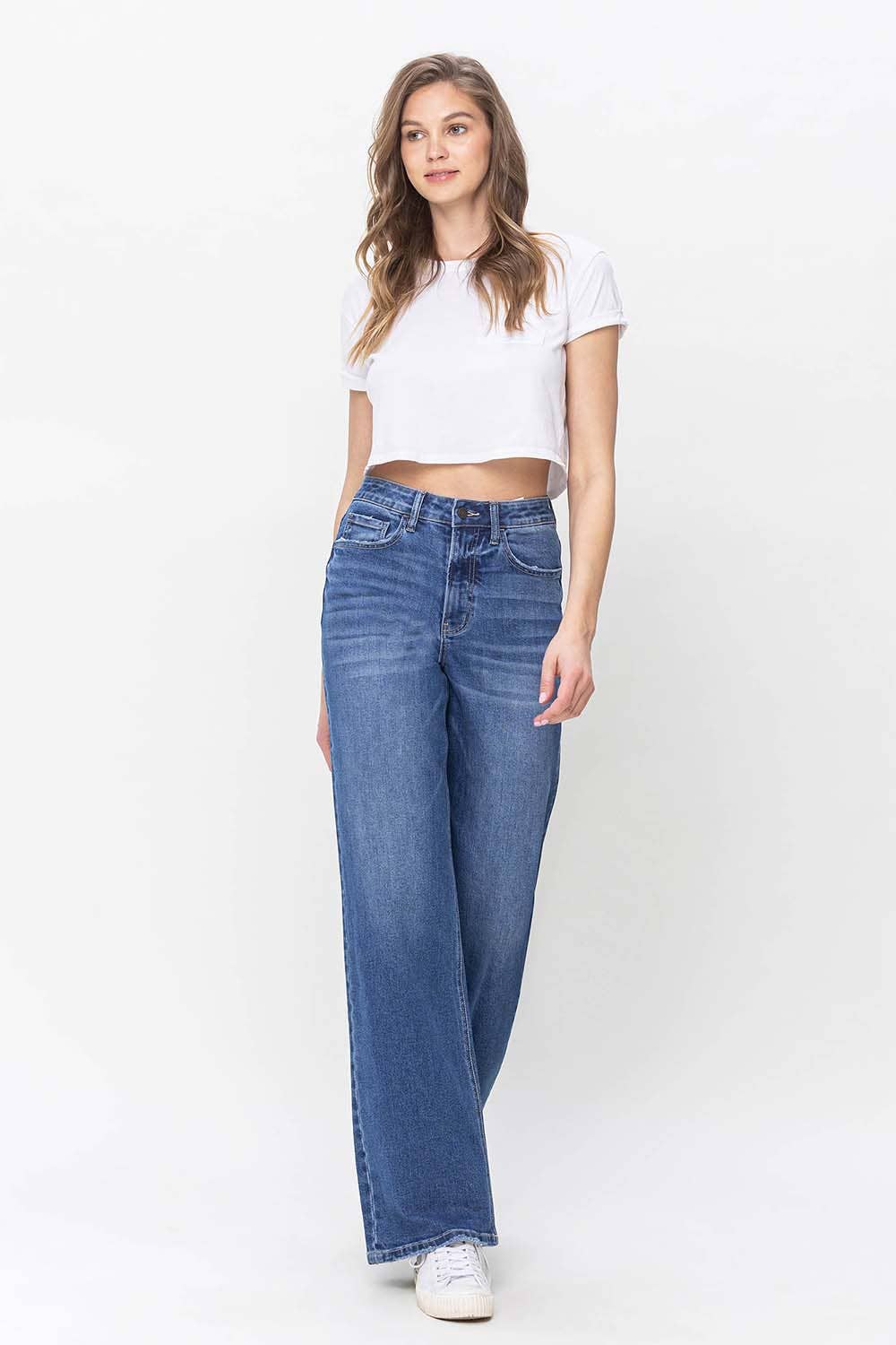 Ava 90s Vintage Super High Rise Loose Fit Jeans