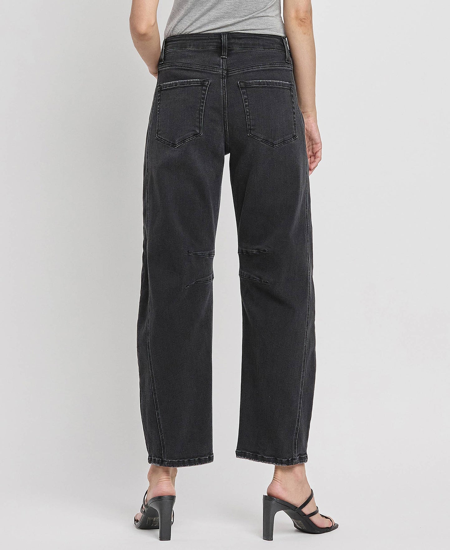 Stella High Rise Ankle Barrel Leg Jeans