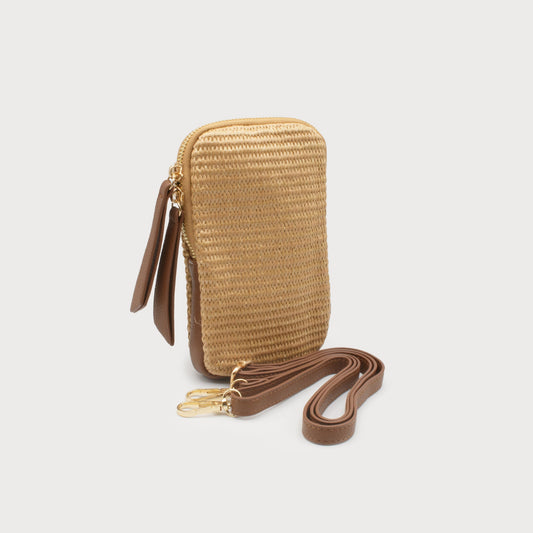 Rattan Cross Body Pouch