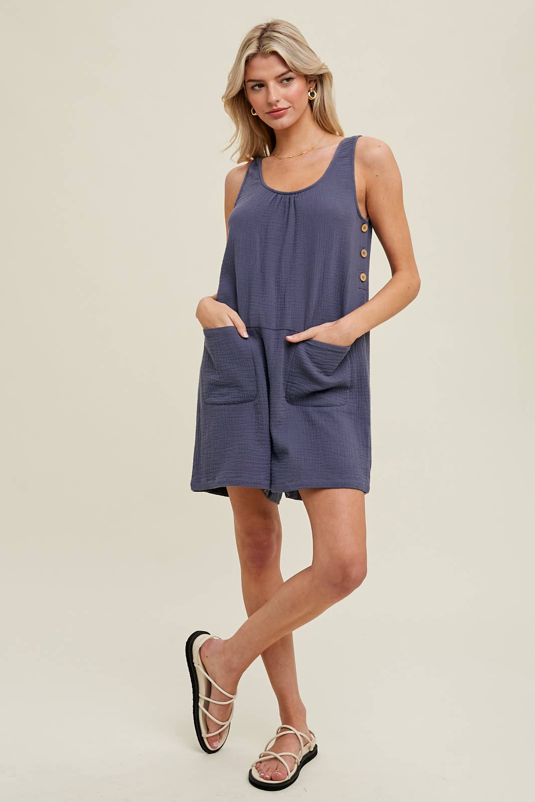 Gauzy Goodness Shortie Romper