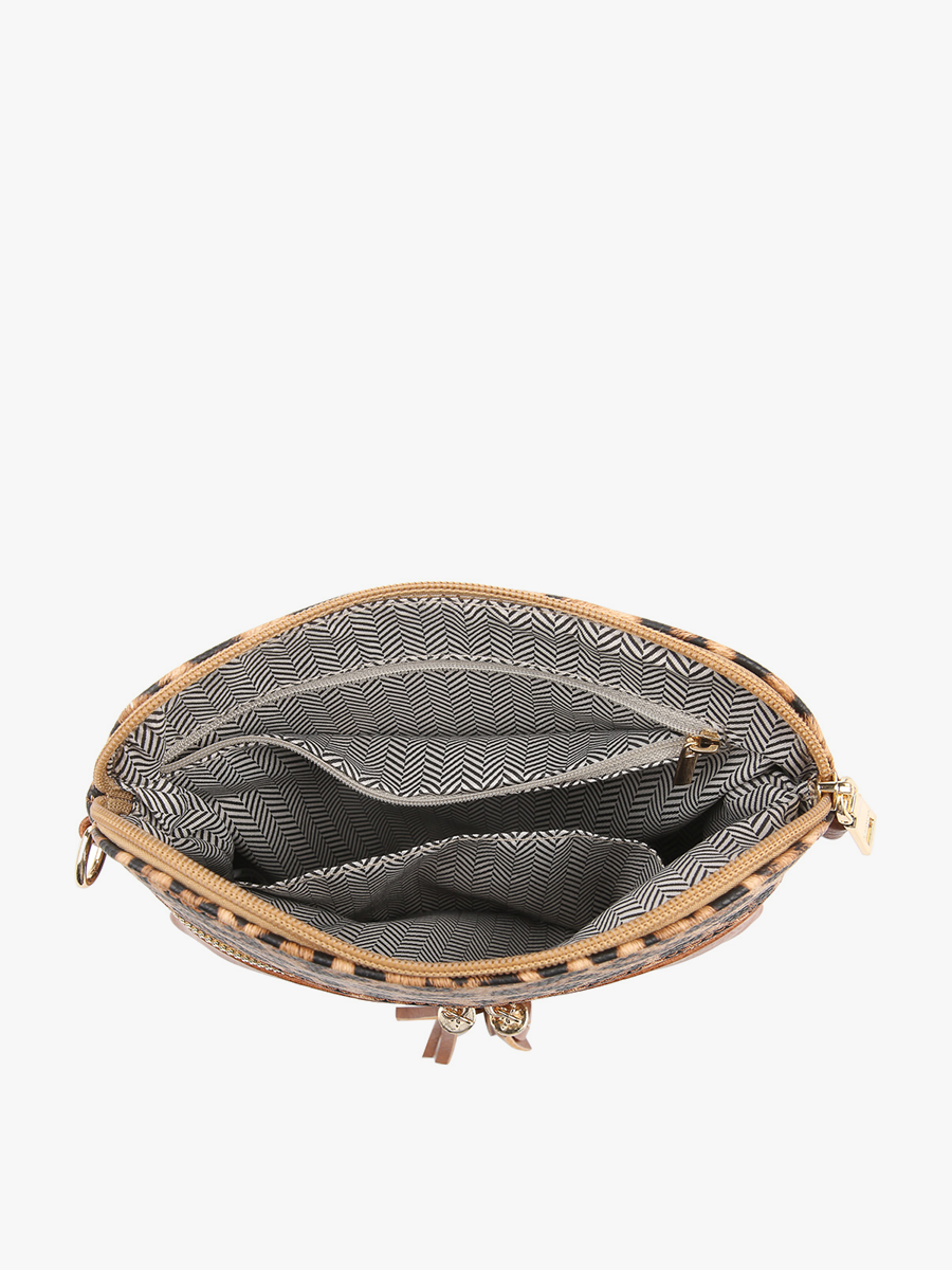 Tara Double Zip Crossbody/Wristlet