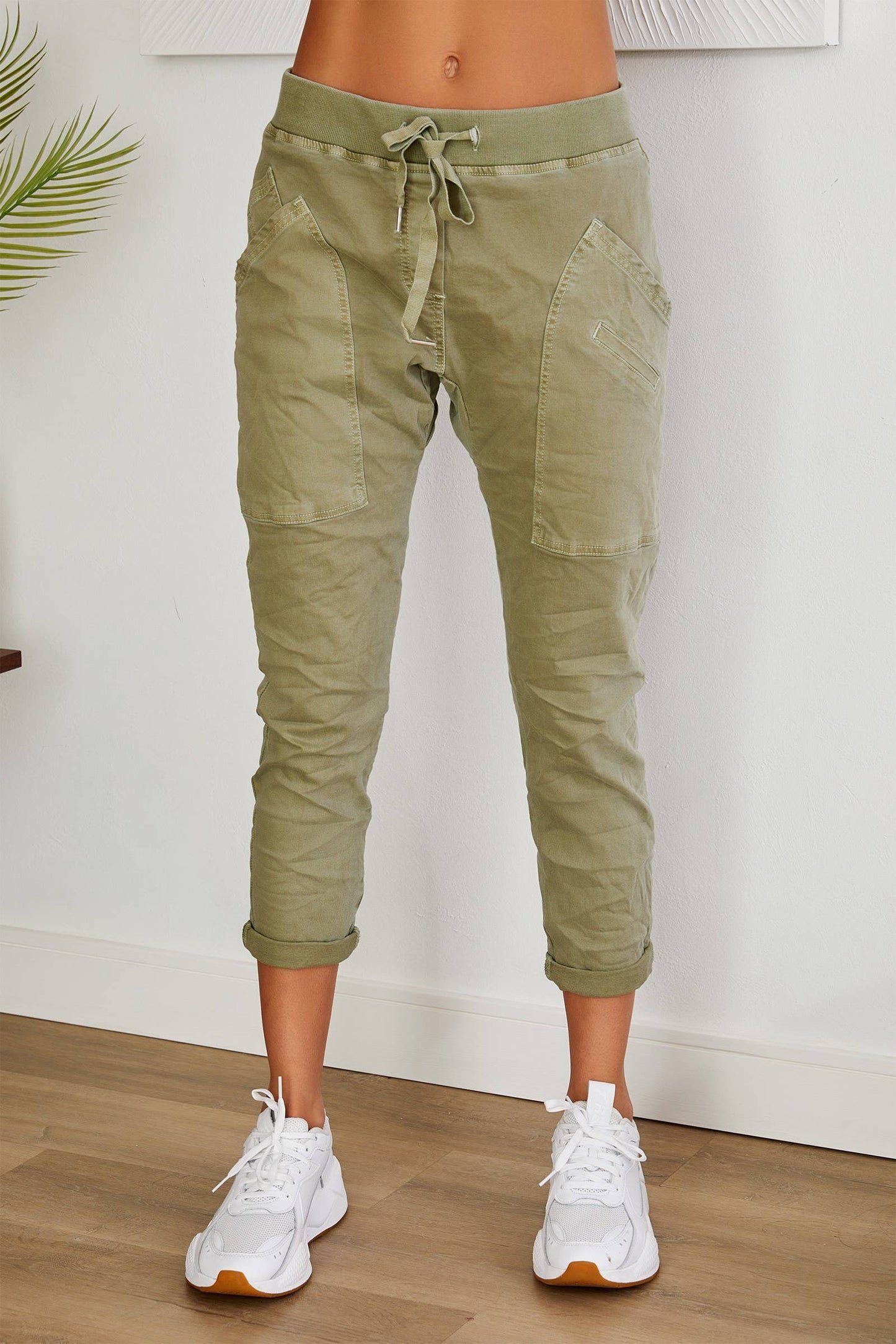 Magic Pants/Crinkle Jogger - Sage Green