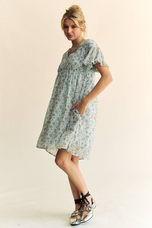 Caroline Short Sleeve Summer Dress