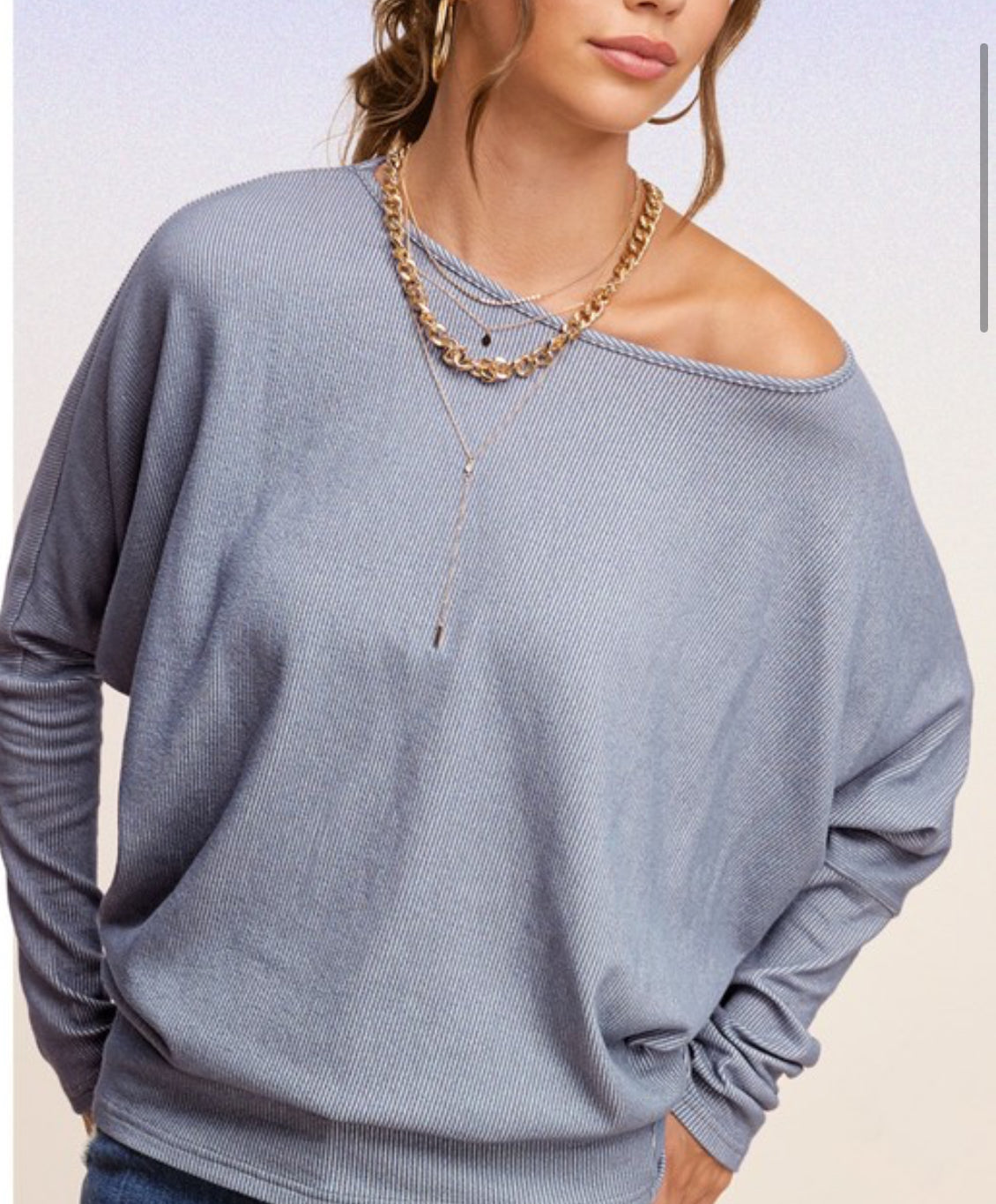 Bat Wing Sleeve Loose Fitting Top