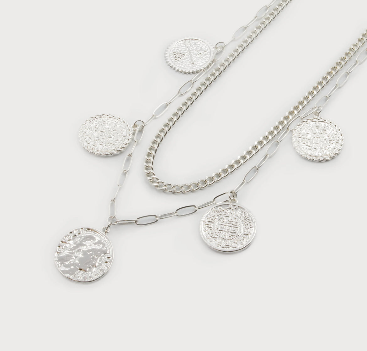 Double Row Necklace with Charms