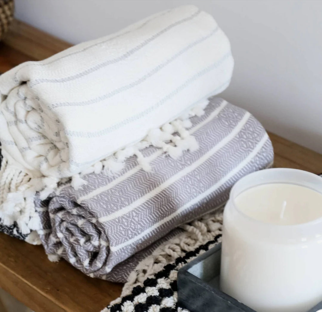 Turkish Towel - Bamboo Striped (Full Size)