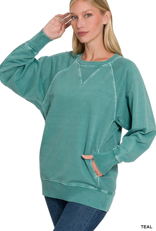 Zen French Terry Pullover Sweatshirt