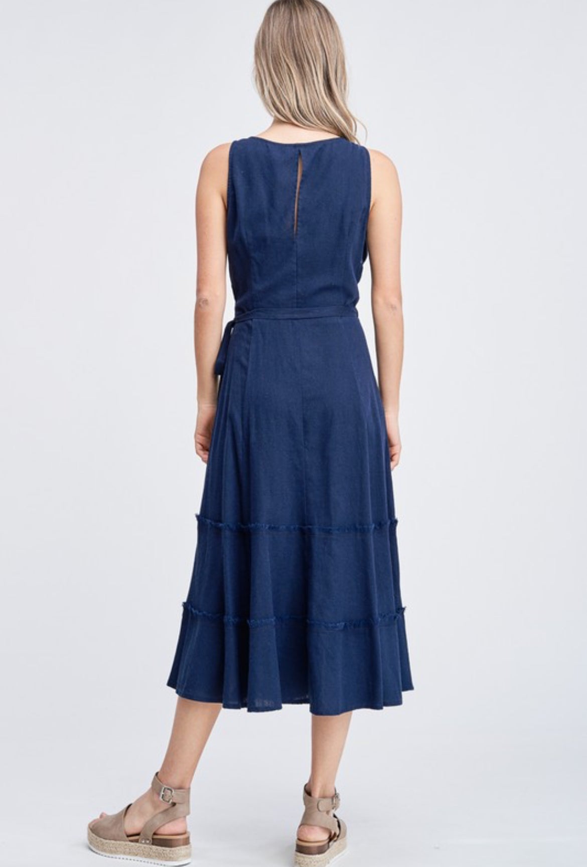 Charolette Linen Wrap Dress