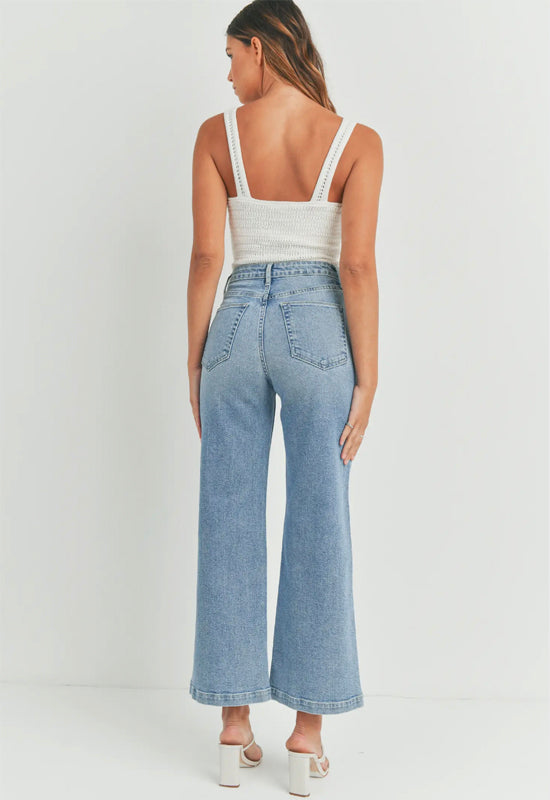 Sailor Pocket Wide Leg Jeans