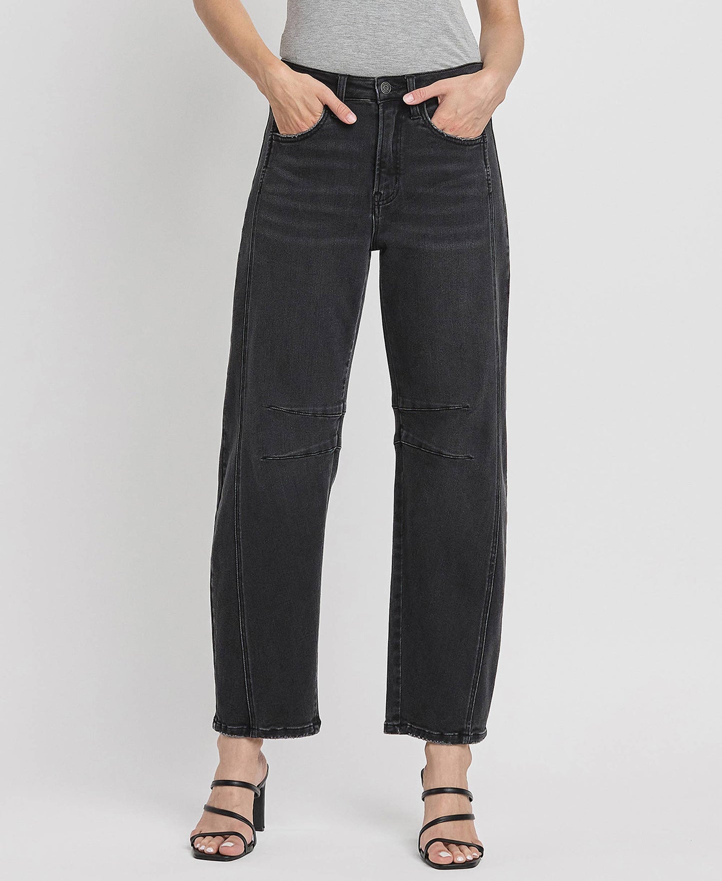 Stella High Rise Ankle Barrel Leg Jeans