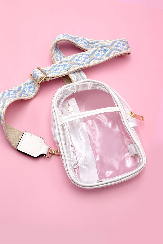 Crossbody Stadium Bag - Clear