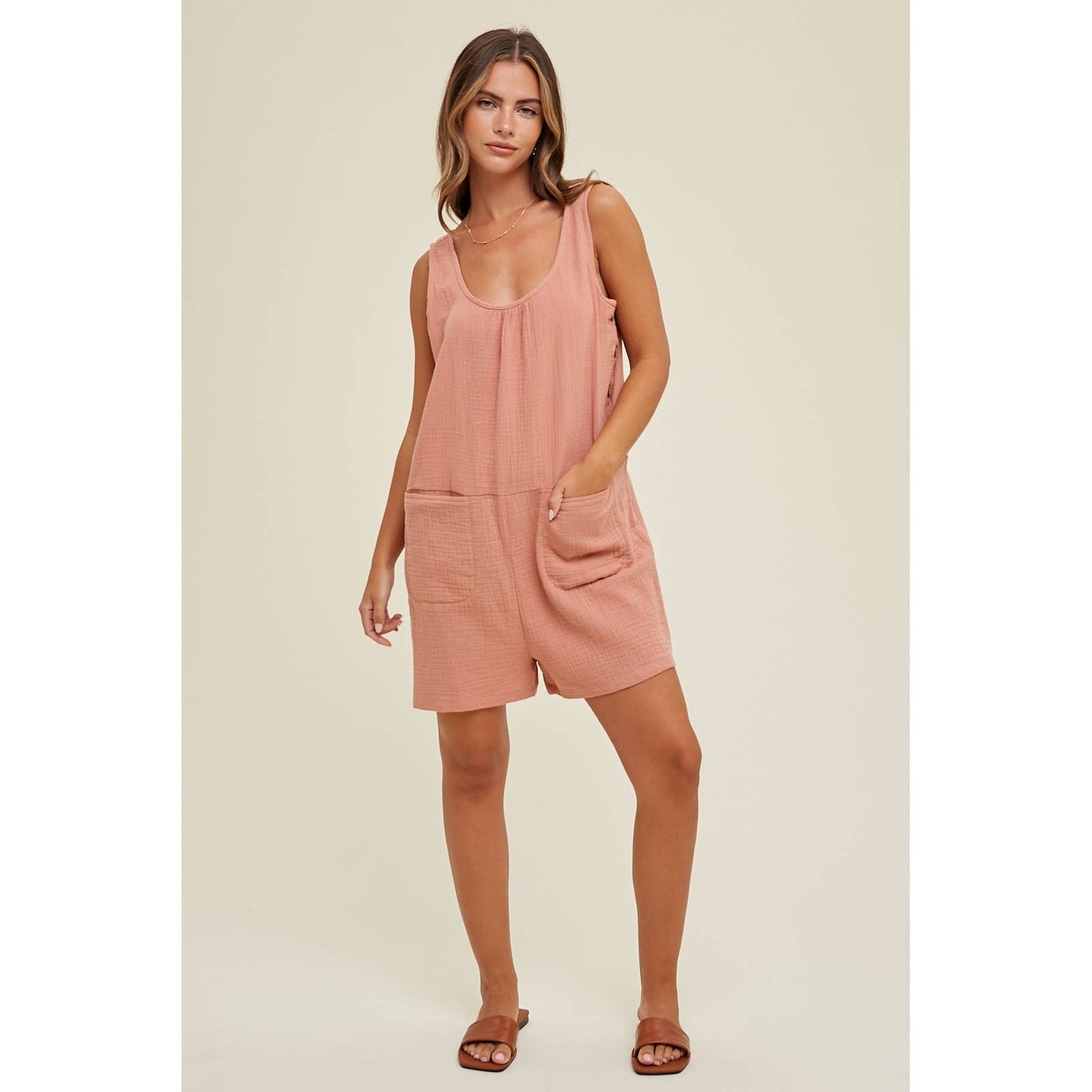 Gauzy Goodness Shortie Romper