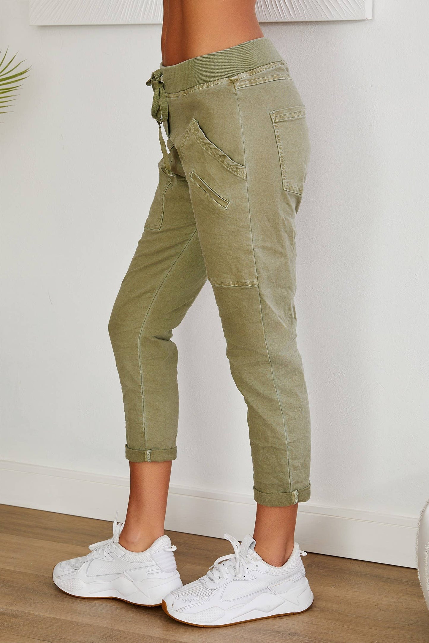 Magic Pants/Crinkle Jogger - Sage Green