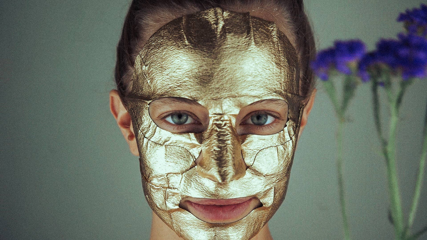 Luxury Gold Metallic Facial Foil Mask