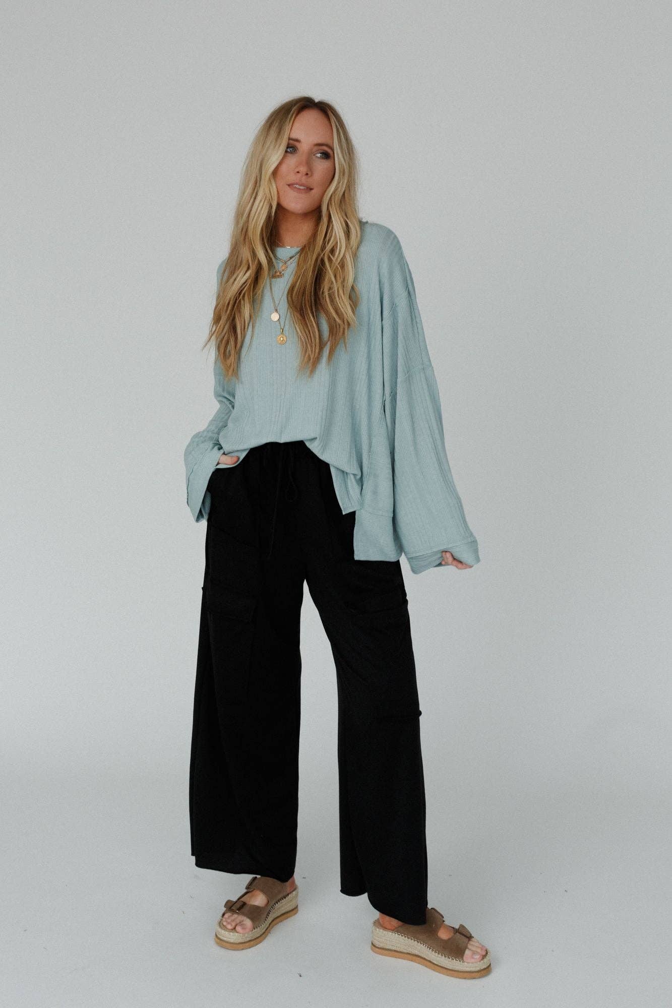 Easy Mornings Wide Leg Pants