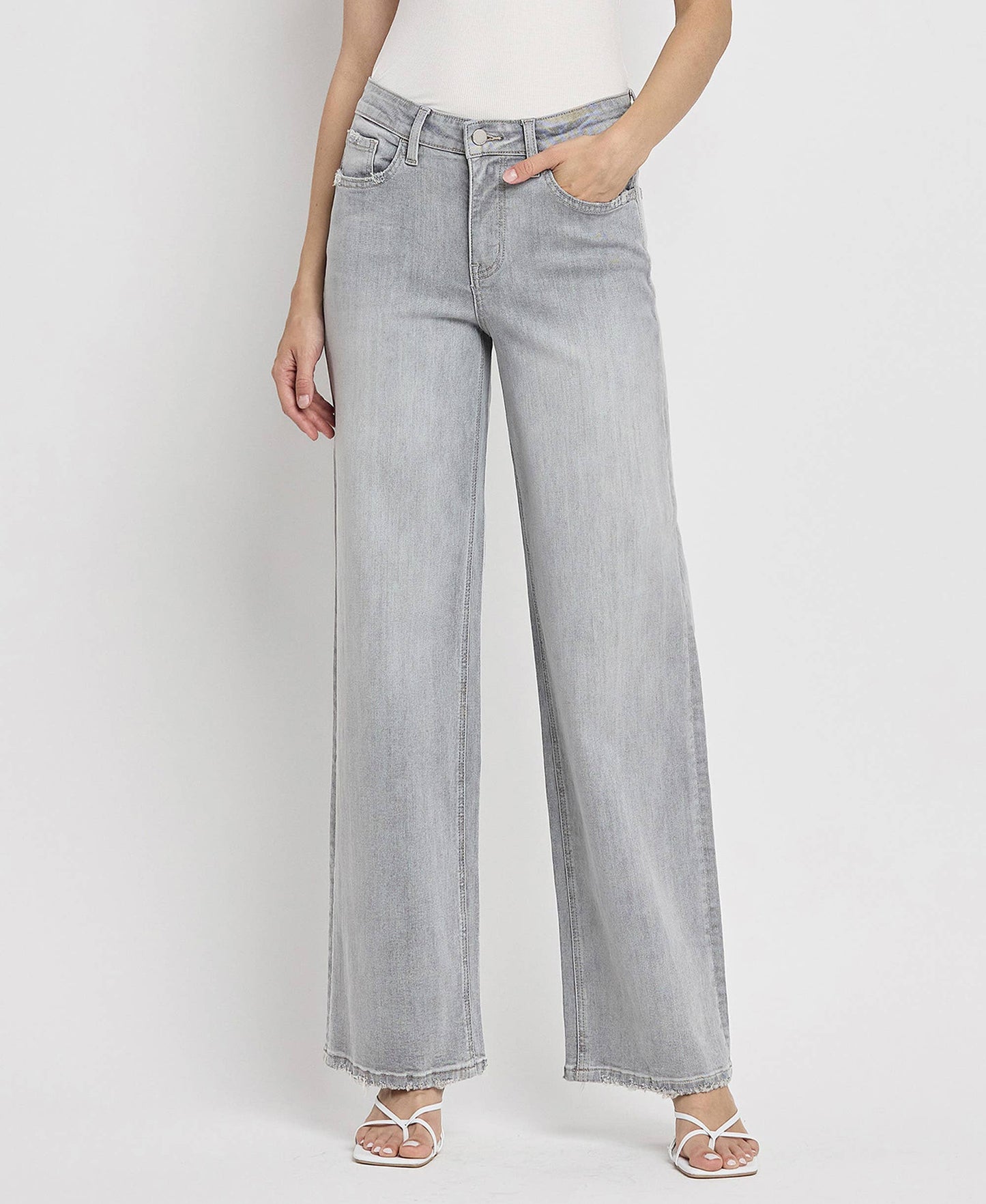 Clementine High Rise Wide Leg Jeans