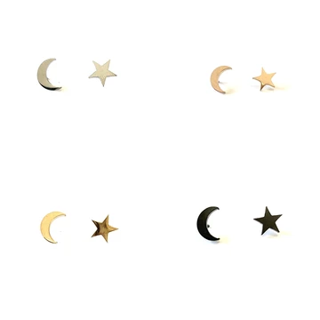 Royce & Oak - Moon & Star Earrings