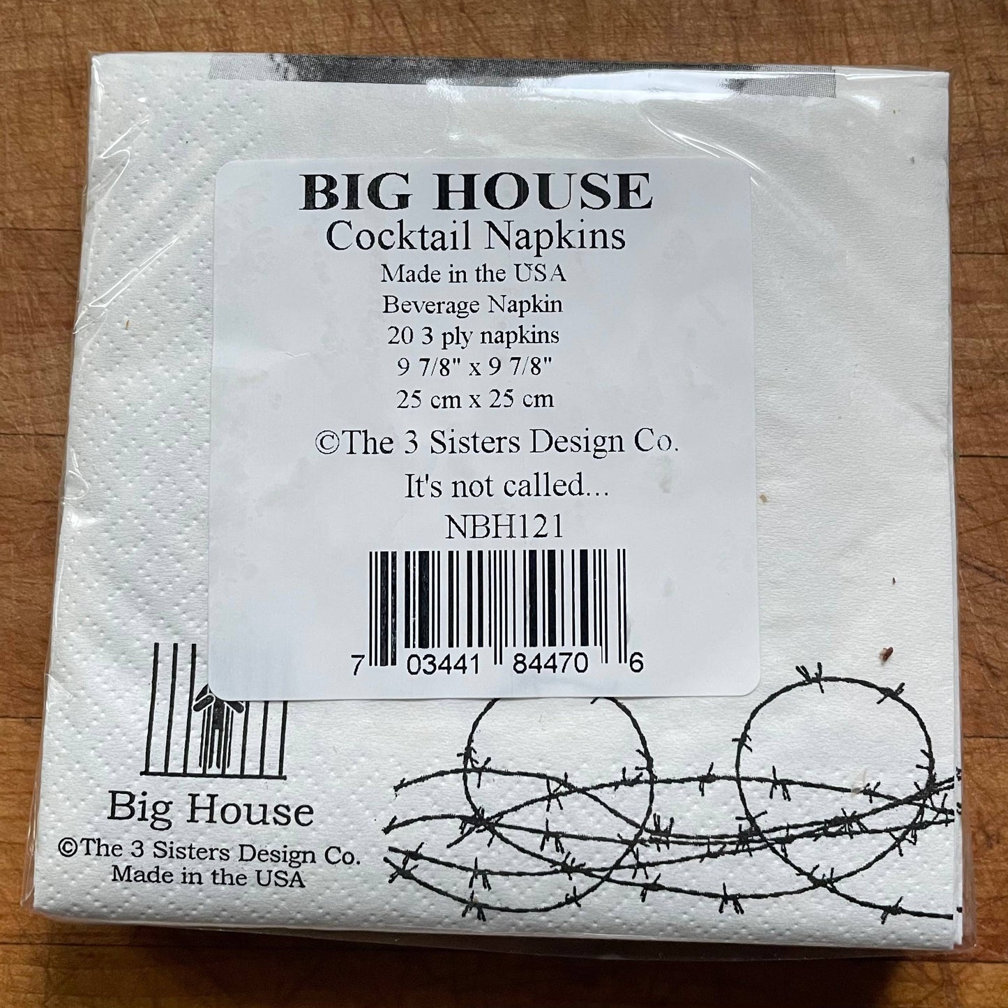 Big House Cocktail Napkins, It's not called slurring your...