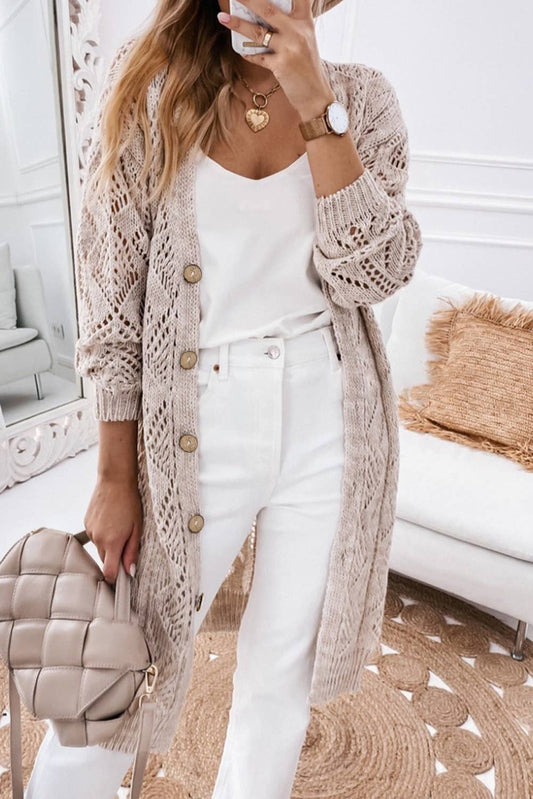 Khaki Knit Cardigan